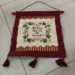 Hand Embroidered Bible Verse